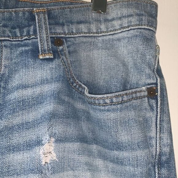 Hollister Mens Distressed Skinny Jeans W34 X L32 Blue Denim Cotton Blend - Picture 7 of 15